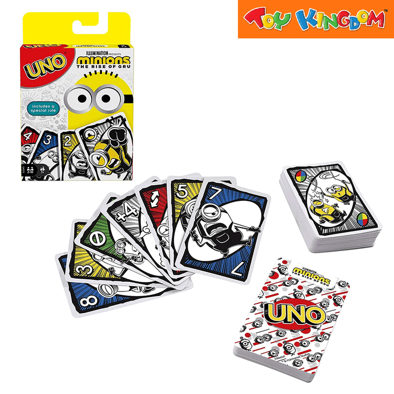 Mattel Games UNO Illumination Presents Minions The Rise of Gru Card Game