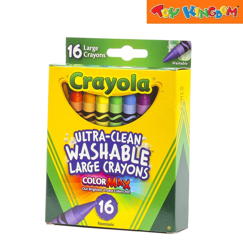 Crayola Ultra-Clean 16 pcs Large Washable Crayons Color Max