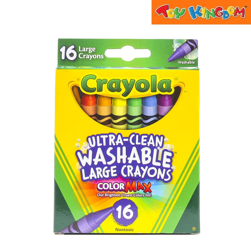 Crayola Ultra-Clean 16 pcs Large Washable Crayons Color Max