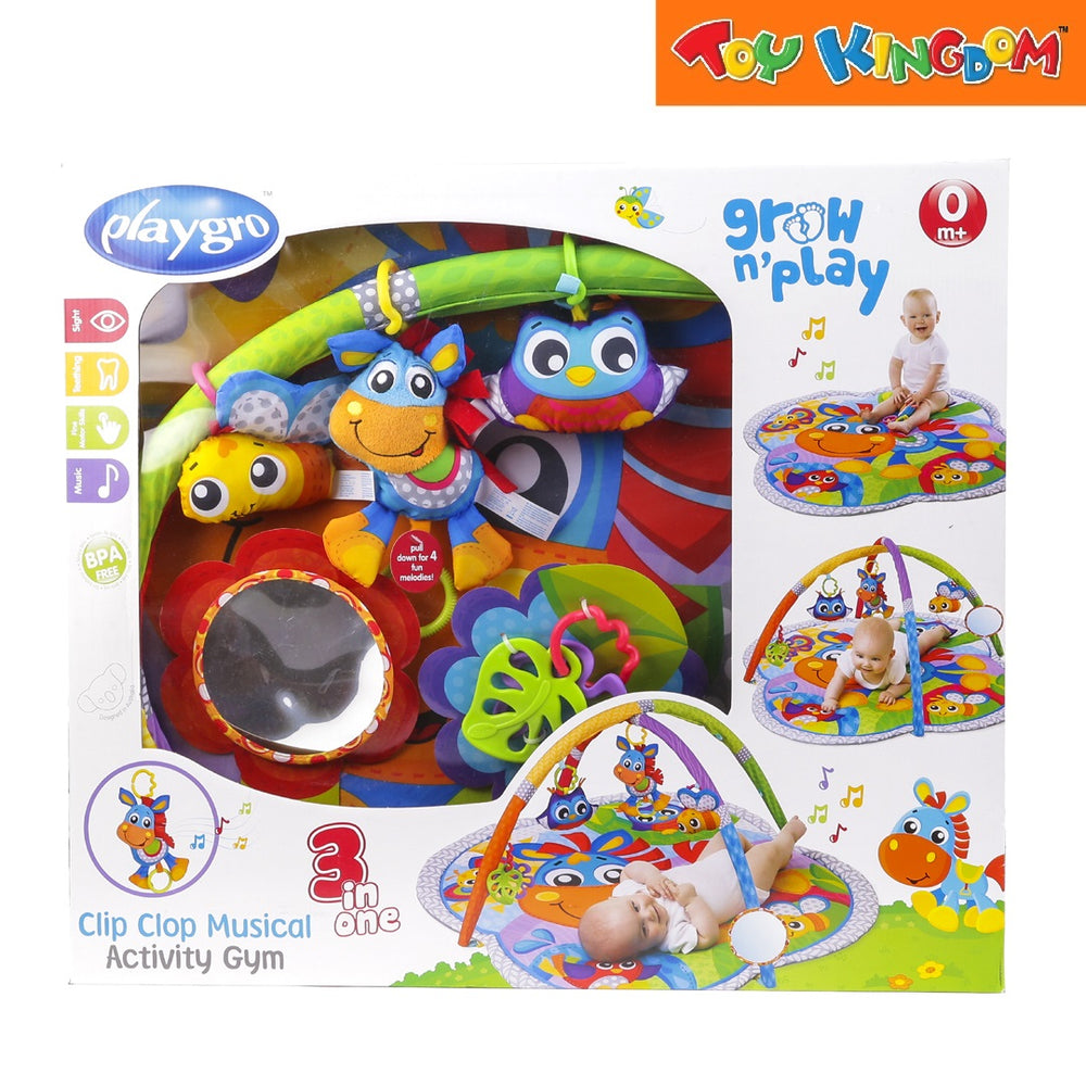 Playgro clip clop activity gym with music online