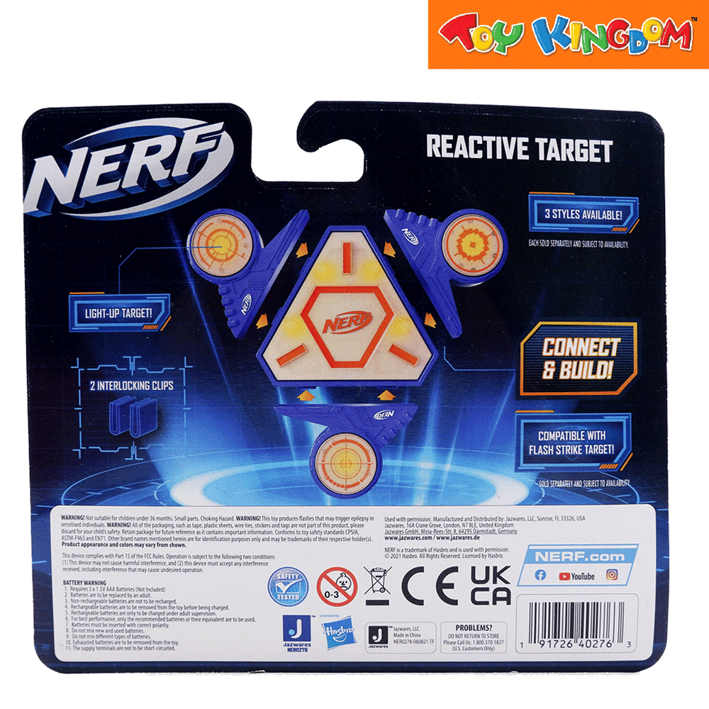 Nerf Reactive Target Toy Kingdom