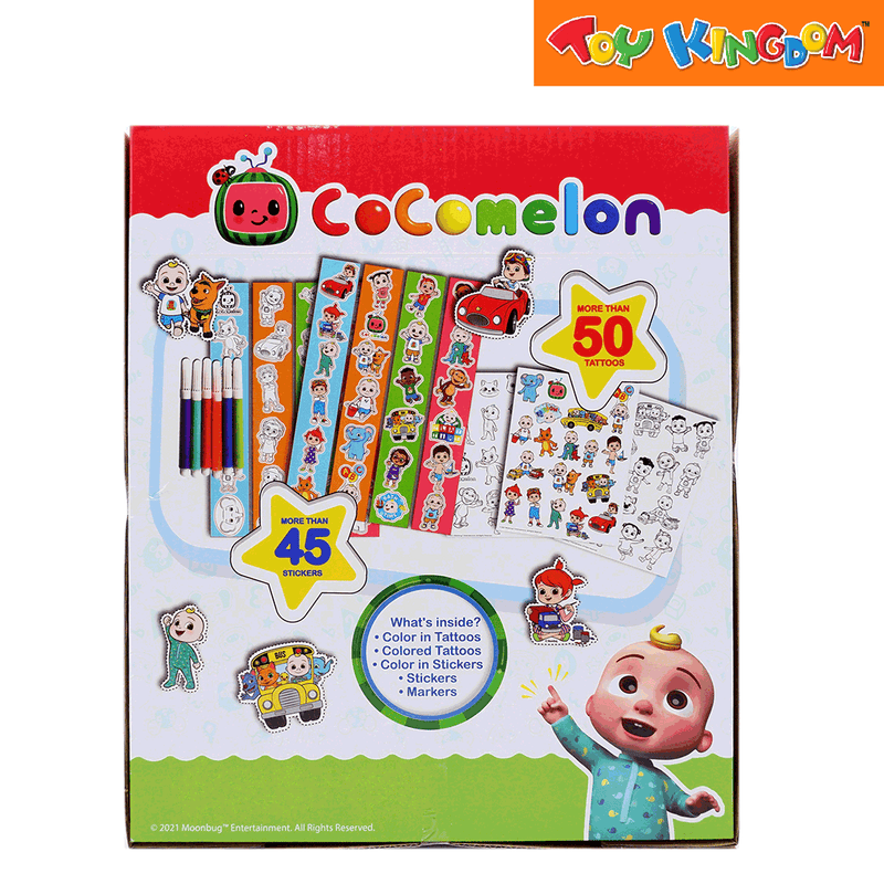 Cocomelon Tattoos and Stickers Activity Set