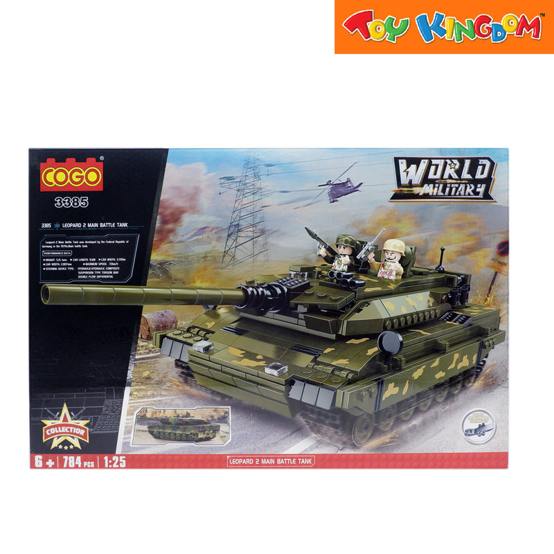 Cogo World Military Leopard 2 Main Battle Tank MK4 Building Blocks